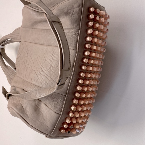 Alexander Wang Pebbled Lambskin Rockie Latte Rose Gold Hardware - Picture 3 of 9